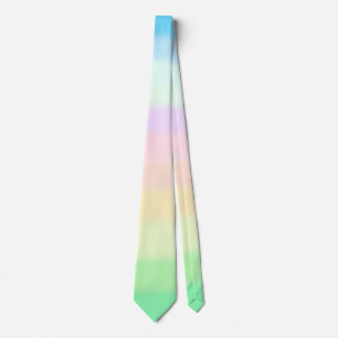 Modern Pastel Multicolored Gradient Neck Tie
