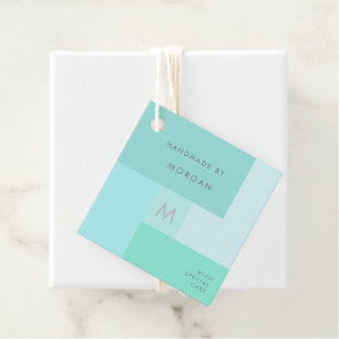 Modern Pastel Personalized Product Tag