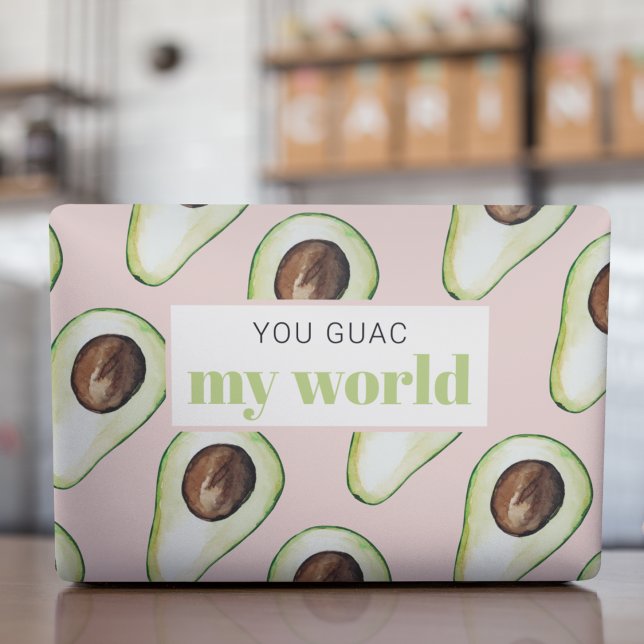 Modern Pastel Pink And Green Avocado Fun Quote  HP Laptop Skin (Creator Uploaded)