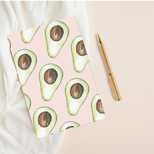 Modern Pastel Pink And Green Avocado Pattern Post_it Notes