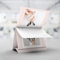 Modern Pastel Pink Frame | Personal Dog Photo Calendar