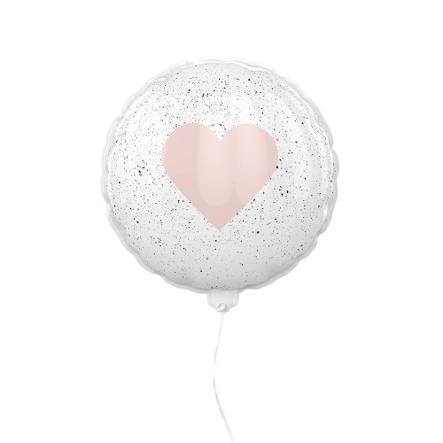 Modern Pastel Pink  Heart Lovely Gift Balloon