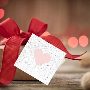 Modern Pastel Pink & Heart Lovely Gift Favor Tags