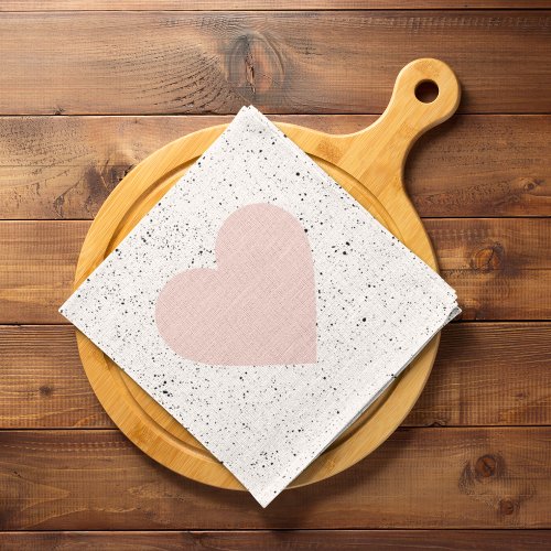 Modern Pastel Pink  Heart Lovely Gift Kitchen Towel