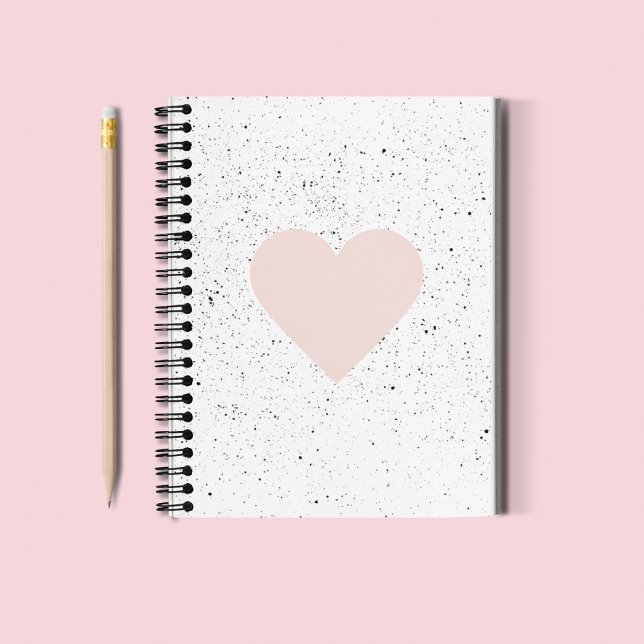 Modern Pastel Pink & Heart Lovely Gift Notebook (Creator Uploaded)
