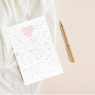 Modern Pastel Pink & Heart Lovely Gift Post-it Notes