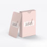 Modern Pastel Pink Hello And You Name Playing Cards