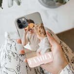 Modern Pastel Pink Love Family Photo iPhone 11Pro Max Case<br><div class="desc">Modern Red Love Family Photo Gift</div>