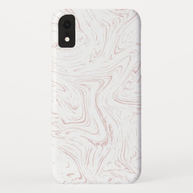 Modern Pastel Pink Marble Pattern Case-Mate iPhone Case (Back)