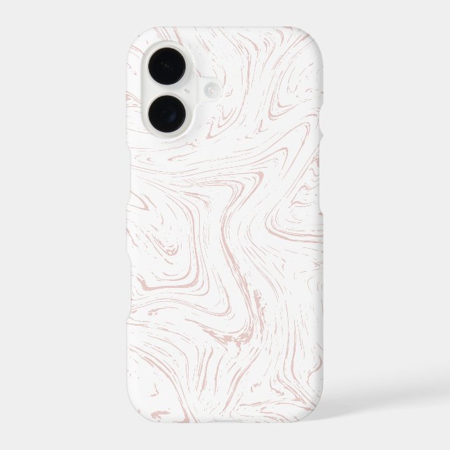 Modern Pastel Pink Marble Pattern Iphone Case (Back)