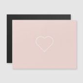 Modern Pastel Pink & Minimalist Heart Lovely Gift (Front/Back)