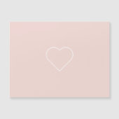 Modern Pastel Pink & Minimalist Heart Lovely Gift (Front)