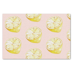 White polka dots on lemon yellow wrapping paper, Zazzle