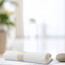 Modern Pastel Plaid Rainbow Baby Shower Party