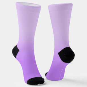 Modern Pastel Purple Lavender Ombre Socks