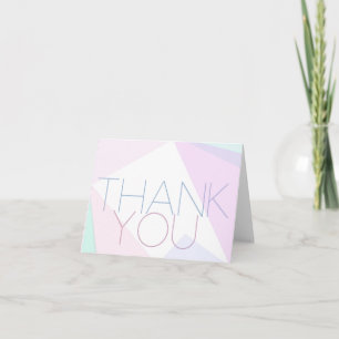 Modern Pastel Thank You Note