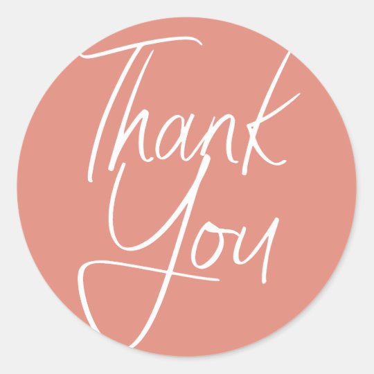 Modern Pastel | Thank You Sticker | Zazzle.com