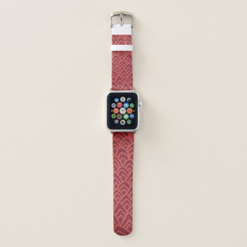 Modern Pastel Warm Colors Design  Apple Watch Band