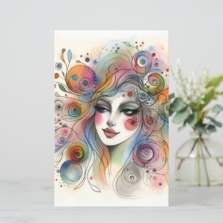 Modern Pastel Whimsical Scrapbook Paper 