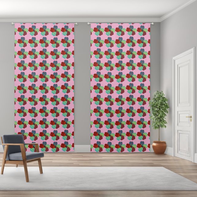 Modern Patchwork Pattern Blackout Curtains (Wide)