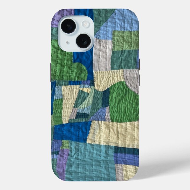 Modern Patchwork Quilt phone case (Back)