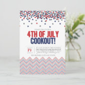 Modern Patriotic 4th of July Cookout Invitation | Zazzle