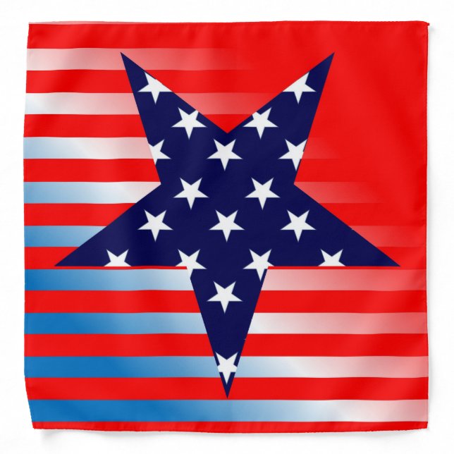 Modern Patriotic Flag Bandana (Front)