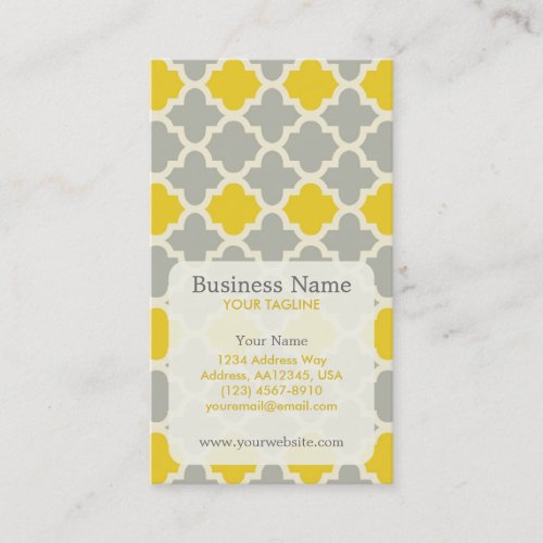 Modern Pattern Appointment Business Card
