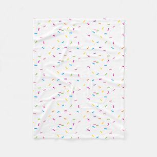 MODERN PATTERN cute rainbow colorful sprinkles Fleece Blanket
