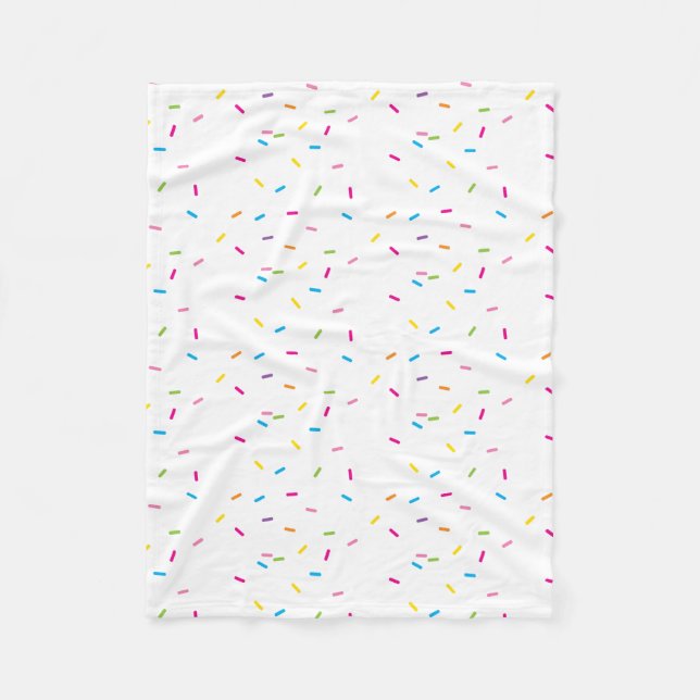 MODERN PATTERN cute rainbow colorful sprinkles Fleece Blanket (Front)