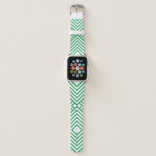 MODERN PATTERN geometric shape bold emerald green Apple Watch Band