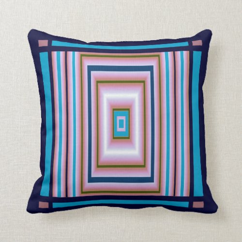 Modern Pattern Pillow-Home -Blue/Navy/White/Pink Throw Pillow