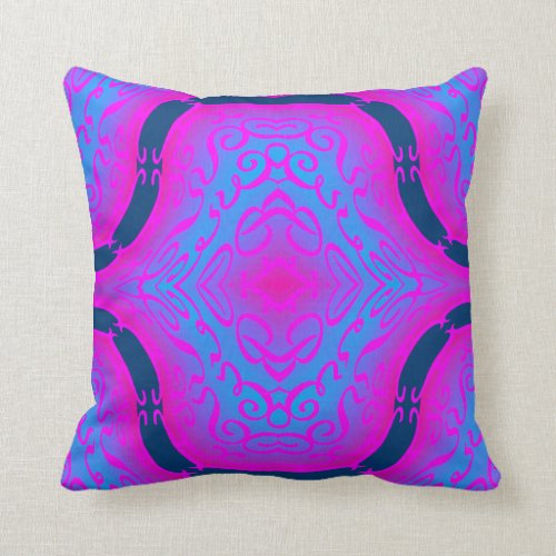 Modern  Pattern Pillow-Home- Pink/Navy Blue/Aqua Throw Pillow