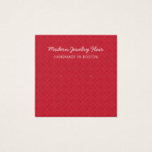Modern Pattern Red Earring Display Card