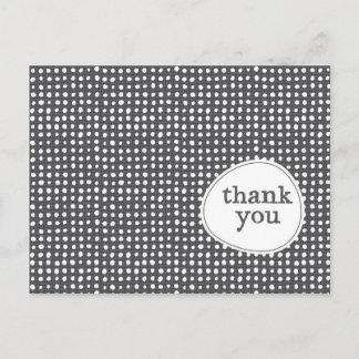 Modern Pattern Thank You Postcard