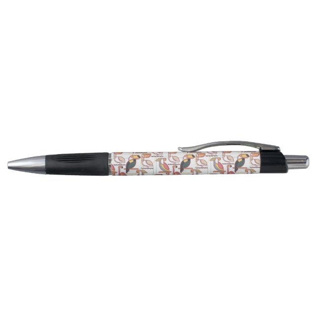 Modern Pattern With Tropical Birds Pen (Top)