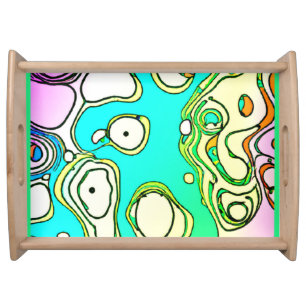Modern Patterns Art Design Serving Tray