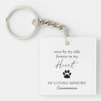 Modern Paw Print Sympathy Photo Pet Memorial