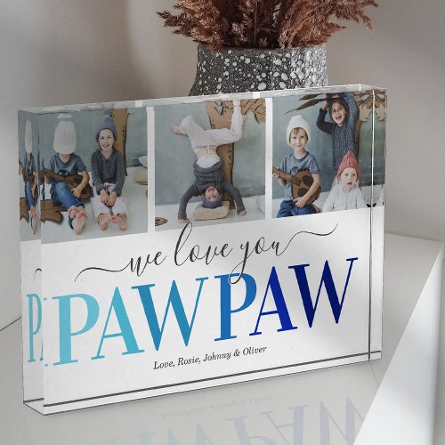 Modern Pawpaw Family Photo Block