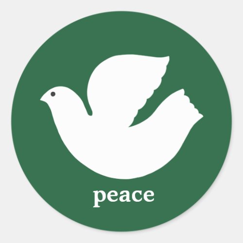 Modern Peace Holiday Envelope Seal