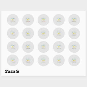 Modern Peace Joy and Love Typography Sticker