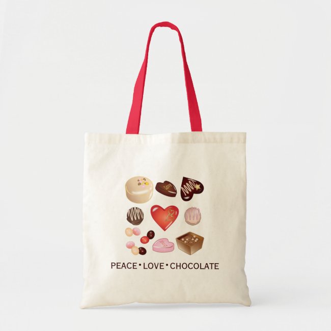 Modern Peace Love Chocolate Candy Custom