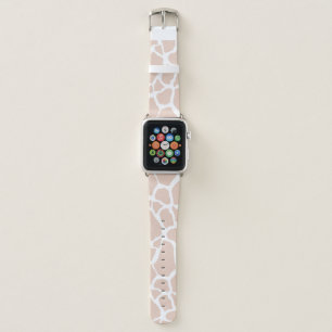 Modern peach giraffe skin Apple watch bands