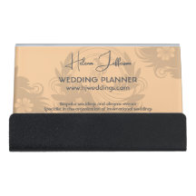 Modern Peach Motif Logo Wedding Planner