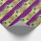 Modern Peacock Feathers Faux Jewel Striped Hearts