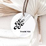 Modern Peacock Feathers Thank You Gift Tags<br><div class="desc">Modern. Minimal. This collection uses stylized peacock feathers to create an elegant look for your special day.</div>