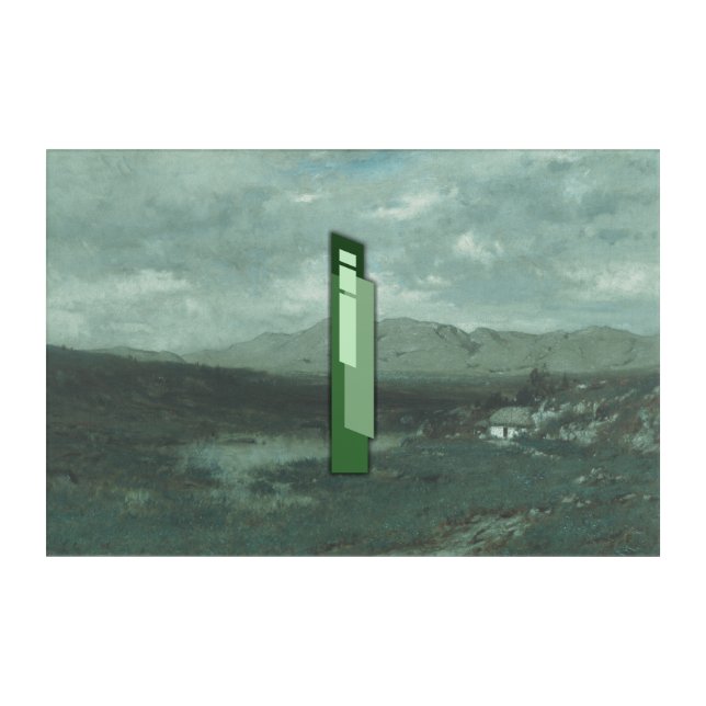 Modern Peaks Acrylic Print (Front)