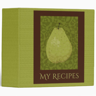 Modern Pear Recipe Binder