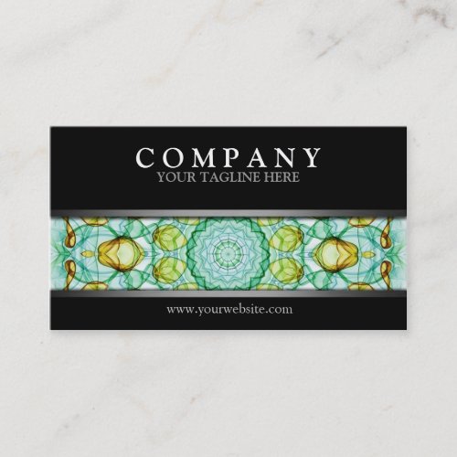 Modern Pear Tree Mandala Business Card