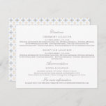 Modern Peonies Floral Wedding Info Enclose Card at Zazzle